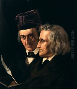 Doppelportrat der Bruder Jacob und Wilhelm Grimm / Die Bruder Grimm Doppelportrat der Bruder Jacob und Wilhelm Grimm / Die Bruder Grimm