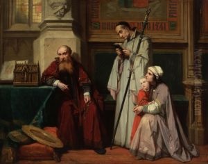 Emperor Charles V in the Monastery by Corneille Petit