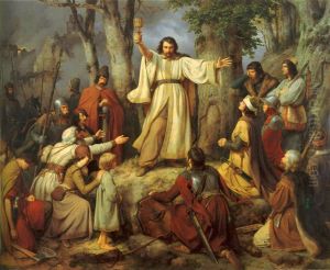 Hussite Sermon by Karl Friedrich Lessing