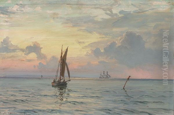 Marine med sejlskibe. - view 1