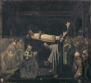 Funeral of Dagobert celebrated in Saint-Denis