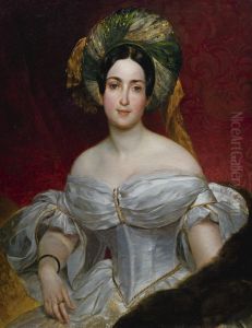 Aurora Karamzina(nee Stjernvall) by Karl Bryullov