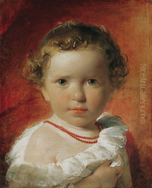 Portrat der Prinzessin Karoline von Liechtenstein (1836-1885) im Alter von eineinhalb Jahren - view 1