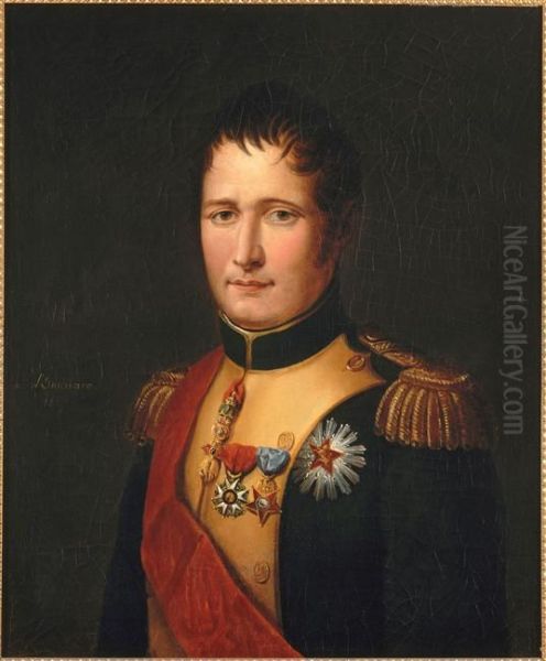 Portrait en buste de Joseph Bonaparte(frere aine de Napoleon), Roi d'Espagne, en uniforme d'officier espagnol (1768-1844) - view 1