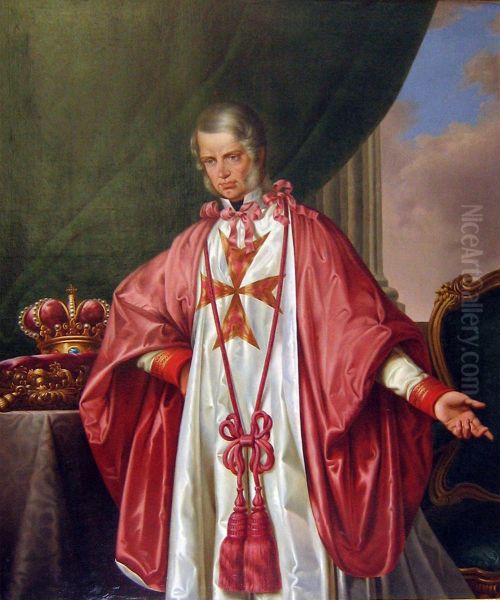 Portrait of Leopold II, Grand Duke of Tuscany, with the insignia of the Order of Saint Stephen (1797-1870) - view 1