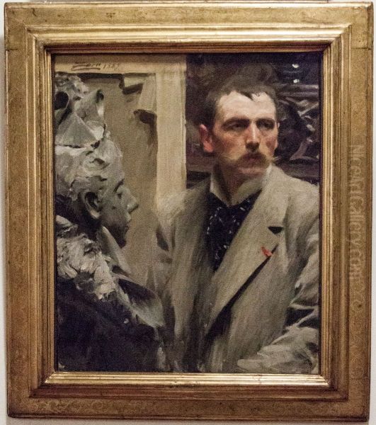 Self-portrait 1889 by Anders Zorn - view 1