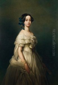 La Duchesse de Maille,Jeanne d'Osmond (1827-1899) by Franz Xavier Winterhalter