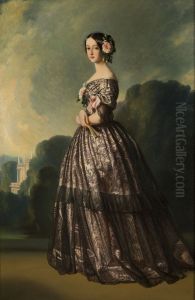 portrait of the Princess of Joinville (Princess Francisca of Brazil) portrait of the Princess of Joinville (Princess Francisca of Brazil)
