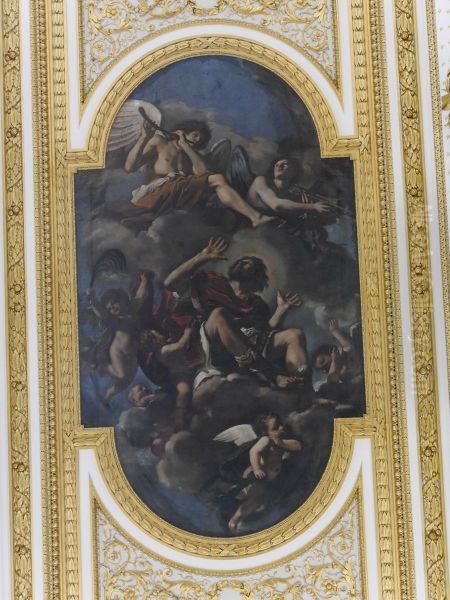 Saint Chrysogonus borne to heaven by angels - view 1