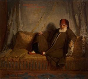 Sketch for the portrait of Muhammad Ali, viceroy of Egypt by Jean-Francois Portaels