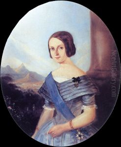 Portrait of Empress Teresa Cristina of Brazil by Johann Moritz Rugendas