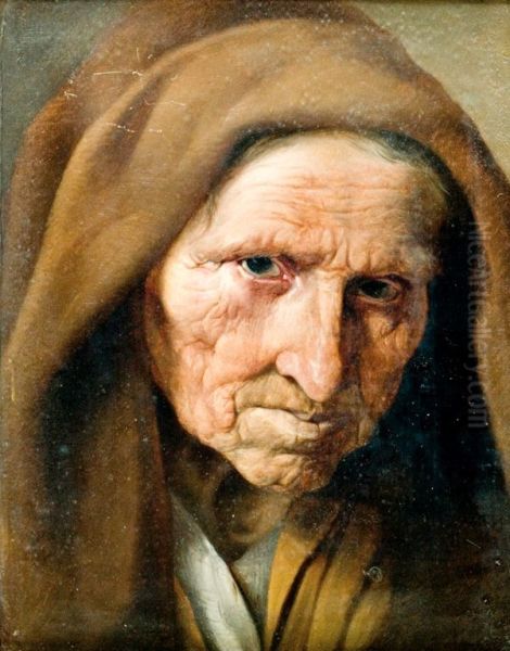 Portret starej zebraczki - view 1