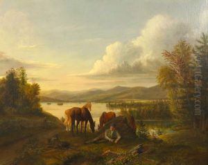 Squam Lake with the White mountains in the distance, between Center Harbor and Sandwich, New Hampshire