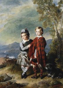 HRH The Prince of Wales and Prince Alfred by Franz Xavier Winterhalter