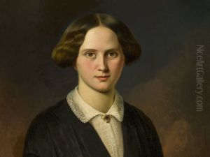 Brustbild der Auguste Brande, geborene Kuhn by Edmund Koken