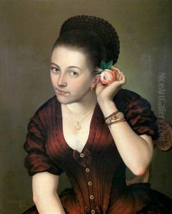 Portret kobiety z roza
