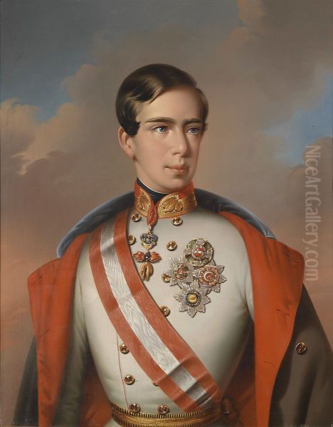 Kaiser Franz Joseph I. von Osterreich in Feldmarschallsuniform mit Ordensschmuck - view 1