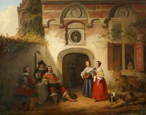 The Concert by Ferdinand de Braekeleer