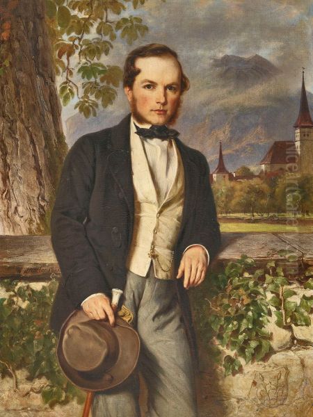 Bildnis Johann Ernst Wyss (1821-1874), Fursprecher, Gerichtsprasident zu Interlaken, Sekretar der Einwohnergemeinde, Stadtschreiber von Bern. - view 1