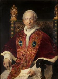Portrait of Pope Leo XIII by Fabio Cipolla