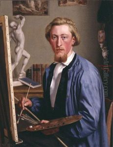 Self-portrait,Kopenhagen1857 by Carl Ludwig Jessen