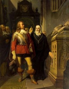 Szymon Starowolski z Karolem Gustawem przed grobem Lokietka