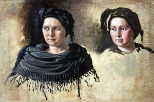 Two Frisian women from Fohr by Carl Ludwig Jessen