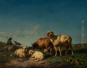 A Shepherd and his Flock at Rest