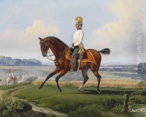 Oberleutnant Theodor von Klein zu Pferde by Albrecht Adam