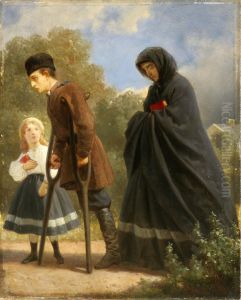 After the January Uprising of 1863. by Artur Grottger