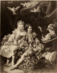 A rustic scene by Francois Boucher