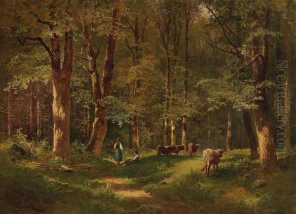 Forest motif from Ramsau - view 1