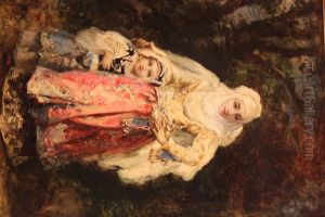 Oriental Mother and Daughter by Narcisse Virgilio Diaz