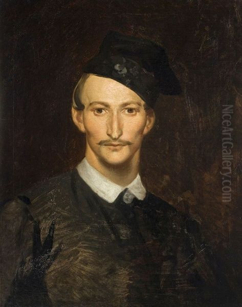 Self-Portrait in a Four-Cornered Hat, called "konfederatka" - view 1