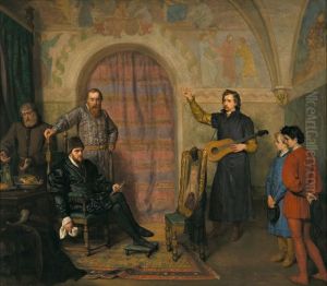 Zygmunt August wdowcem (Krolewscy lutnisci) by Wojciech Gerson
