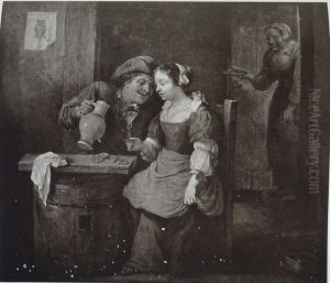 A Young Couple, drinking by David Teniers the Younger