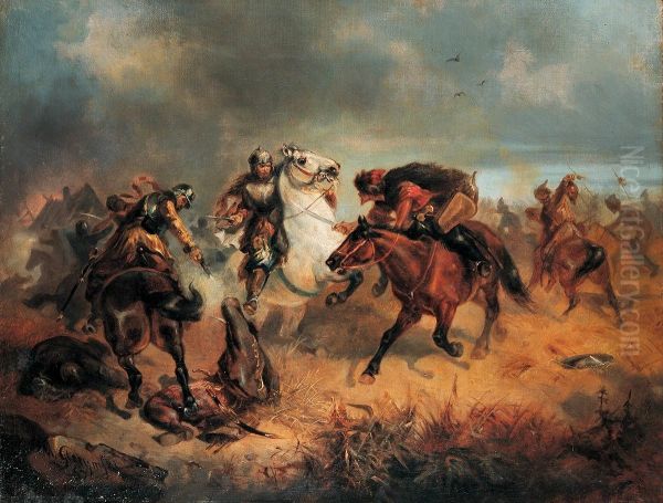 Skirmish with Tatars. - view 1