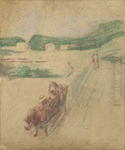 Children on a Bench by Edvard Munch