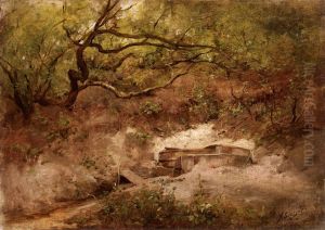 Apple-tree over stream. Apple-tree over stream.