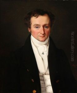 Portrait of Carl Anthon Hyllested. by Louis Aumont