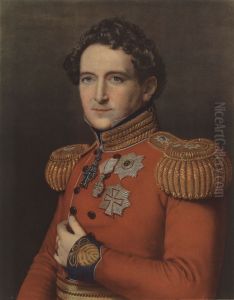Portraet af Christian Frederik af Danmark. by Louis Aumont
