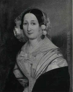 Portraet af Ernestine Drewsen. by Louis Aumont
