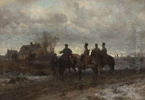 Patrol polski w 1830 roku. by Maksymilian Gierymski