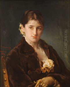 Young woman with gloves