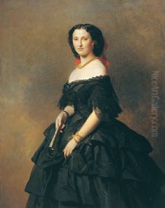 Portrait of Princess Elizabeth Alexandrovna Baryatinskaya by Franz Xavier Winterhalter