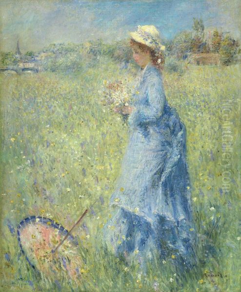 Femme cueillant des Fleurs - view 1