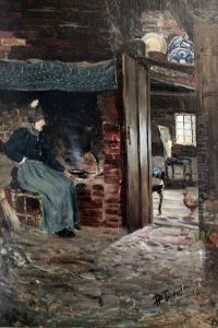 The old Sosk by the kitchen stove, Klockries