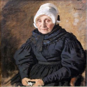 Portrait study of an old woman from Risum Portrait study of an old woman from Risum