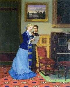 New music. Designed and painted by Thomas Spear. Boston, Mass. 1875. by Thomas Truman Spear