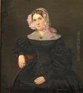 Portrait of a woman. by Louis Aumont